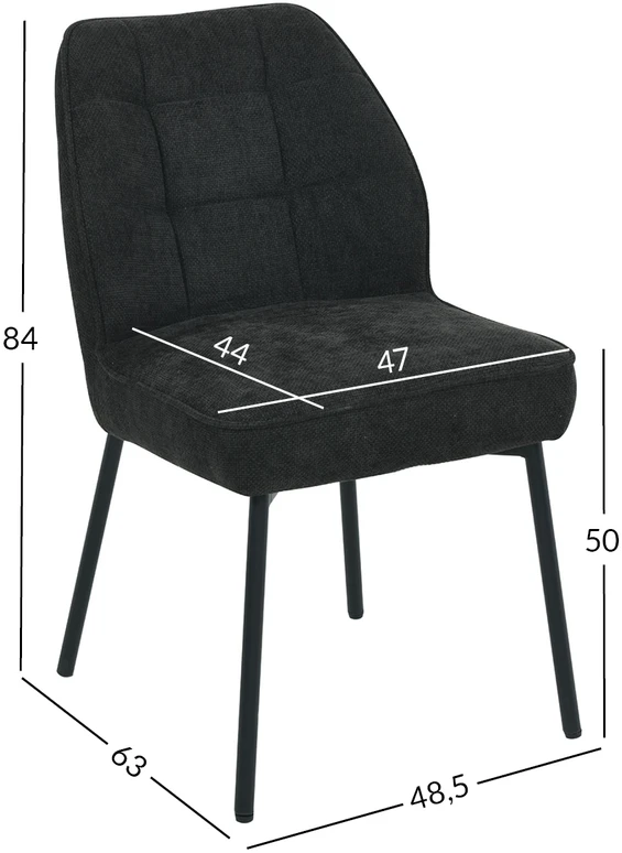 Home4You Chair ZAYLEN juodas