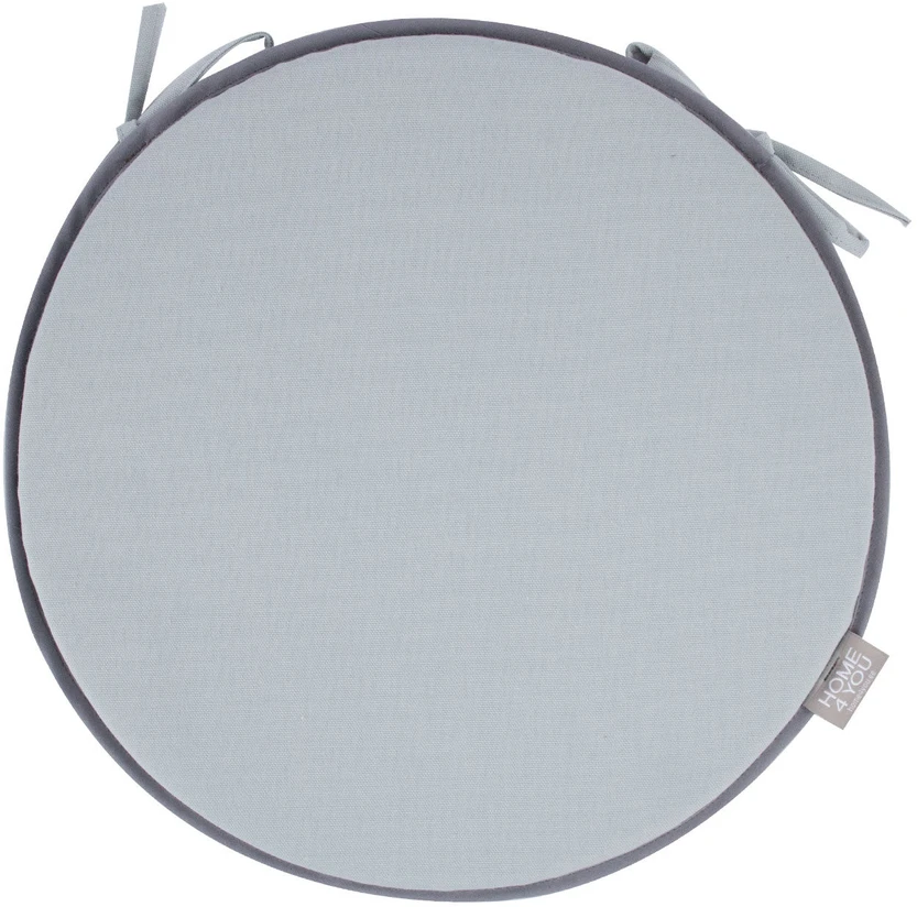 Home4You Pagalvėlė MY COTTON kėdei D39cm, šviesiai pilka