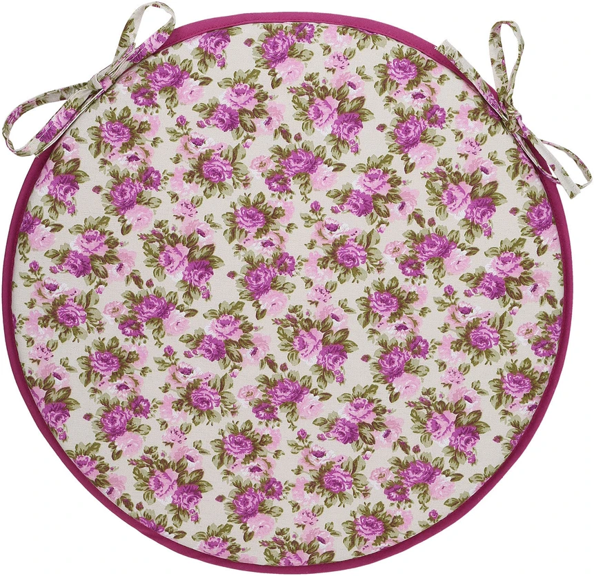 Home4You Pagalvėlė LONETA NEW kėdei D39cm, violetinė rožė
