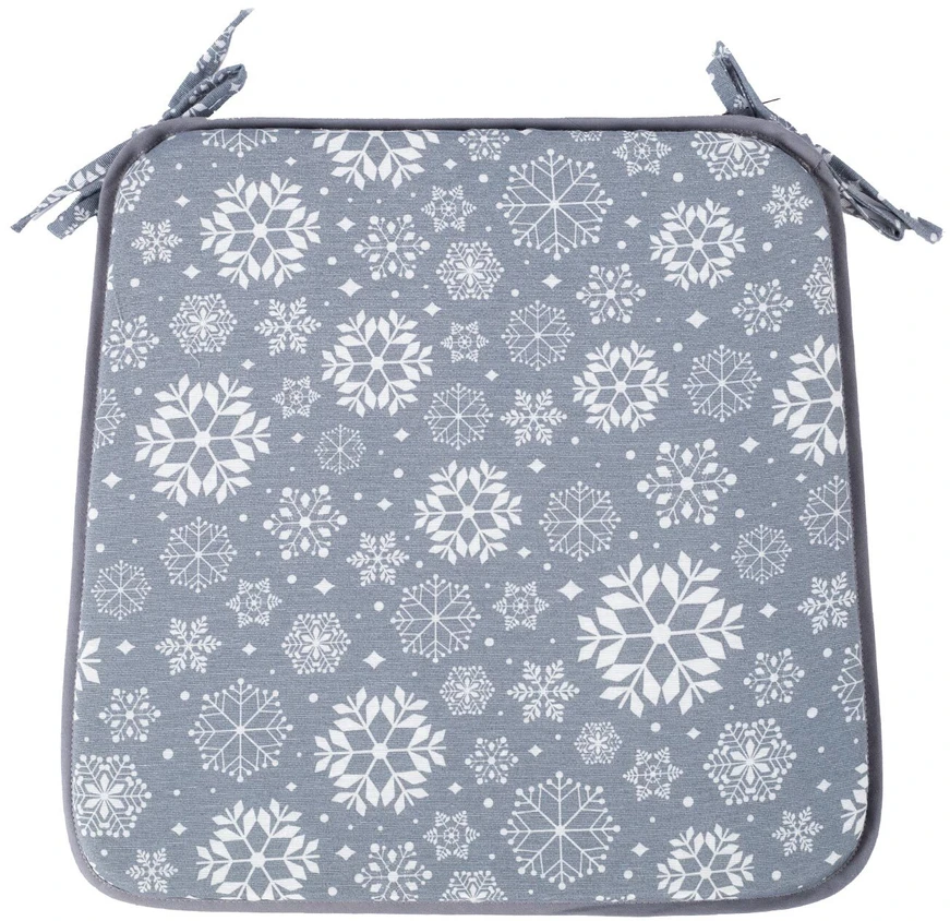 Home4You Pagalvėlė WINTER FLOWERS kėdei 39x39cm,