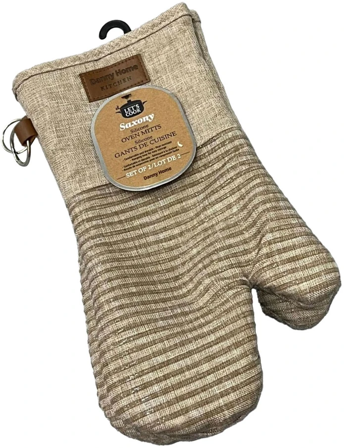 Kelioninis Home4You Orkaitės pirštinės ANNELI 2 vnt., aukštis 31 cm, rudos