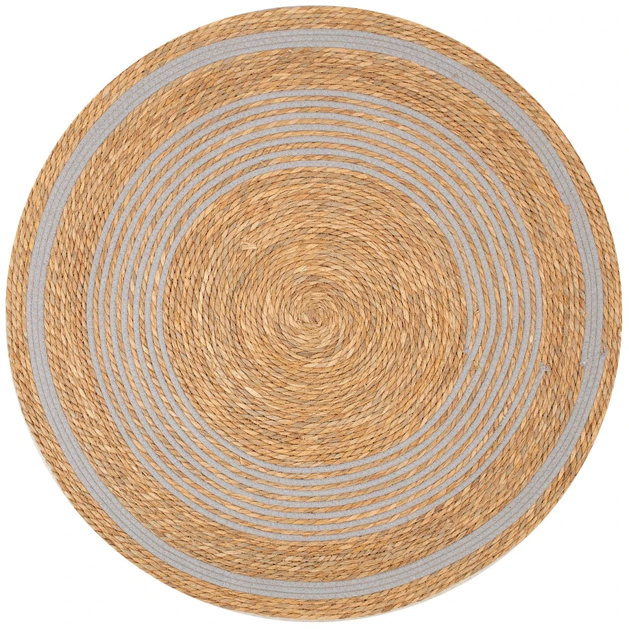 Home4You Carpet SELITA kilimas D100cm, natūralus/pilkas