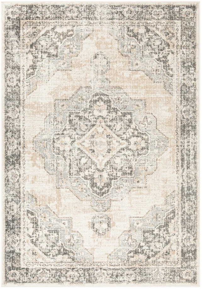 Home4You Kilimas žemo plauko, rudas, 133 × 190 cm