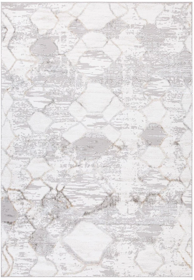 Home4You Kilimas SALAMANCA-3, 133x190cm, sidabrinis/baltas