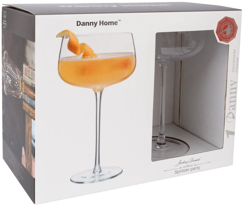 Home4You Kokteilių taurės CRYSTAL 2vnt 500ml "Spritzer party"
