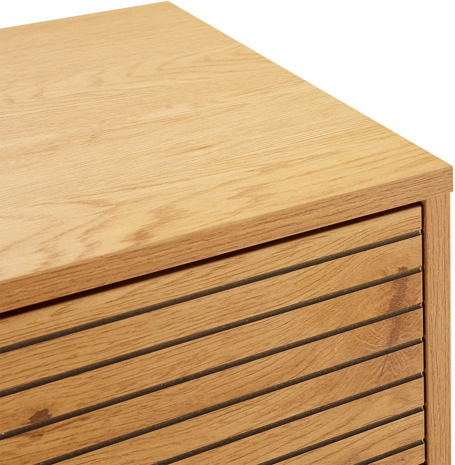 Home4You Sideboard LINE 120x40xH75cm, melamine with oak decor