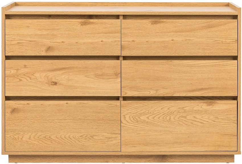 Home4You Side board SACHA 120x40xH80cm, melamine with oak decor