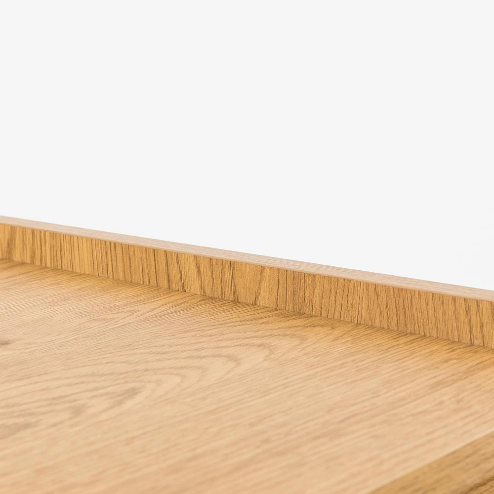 Home4You Side board SACHA 120x40xH80cm, melamine with oak decor