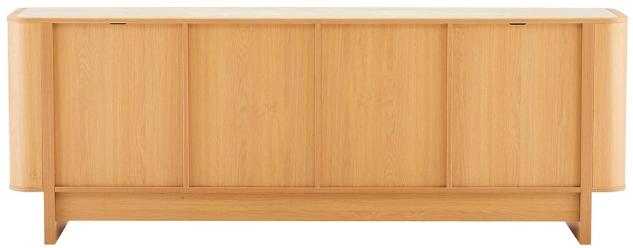 TV staliukas Home4You Indauja MORBEN 202,5x42x75 cm, melaminas su ąžuolo dekoru