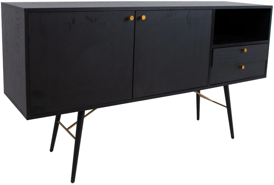 Home4You Indauja LUXEMBOURG 150x40xh80cm, juoda