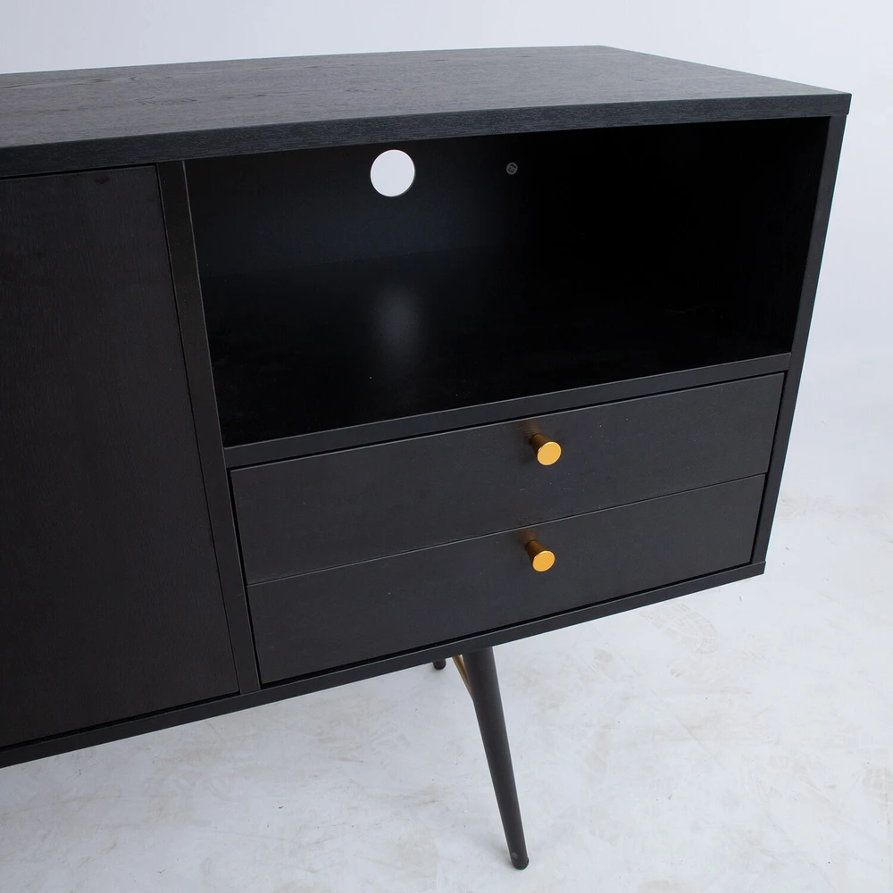 Home4You Indauja LUXEMBOURG 150x40xh80cm, juoda