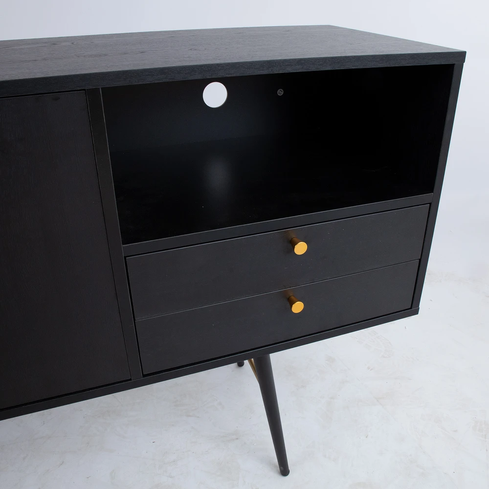 Home4You Indauja LUXEMBOURG 150x40xh80cm, juoda