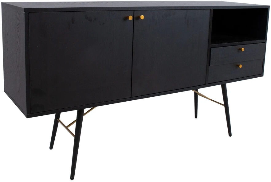 Home4You Indauja LUXEMBOURG 150x40xh80cm, juoda