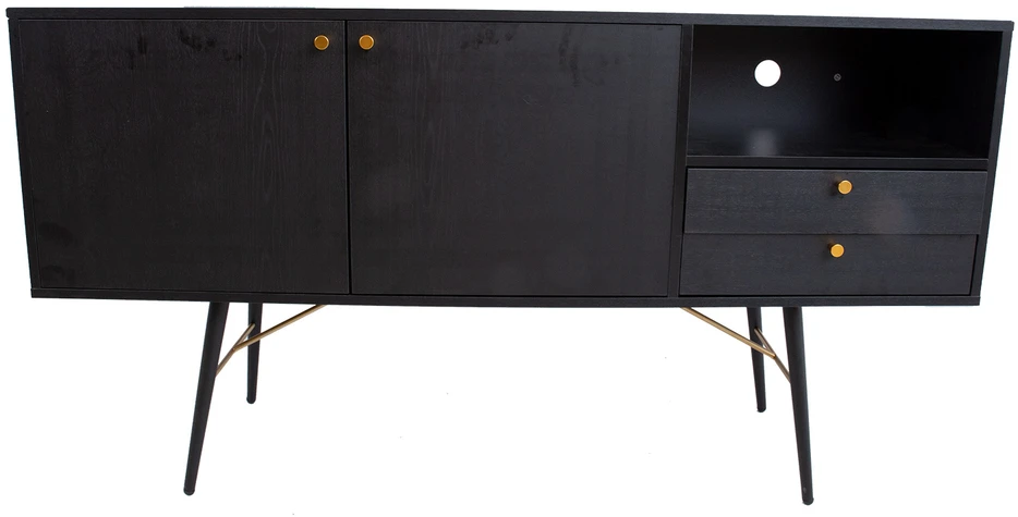 Home4You Indauja LUXEMBOURG 150x40xh80cm, juoda