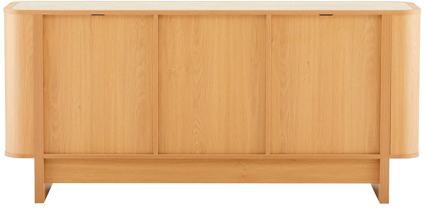 TV staliukas Home4You Indauja MORBEN 160x42xA75cm, melaminas su ąžuolo dekoru
