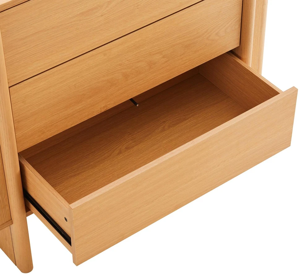 TV staliukas Home4You Bufetas „MORBEN“ 90x42xH80 cm, melaminas su ąžuolo dekoru