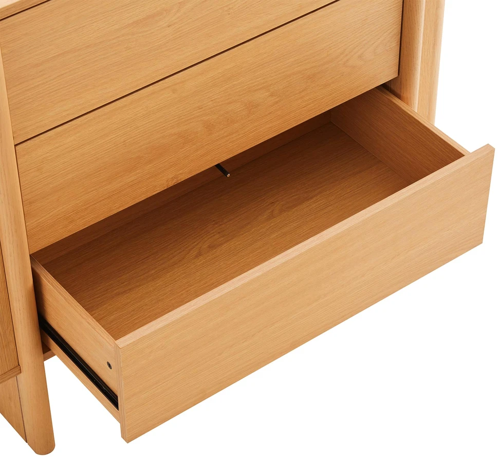 TV staliukas Home4You Indauja MORBEN 90x42x80 cm, melaminas su ąžuolo dekoru