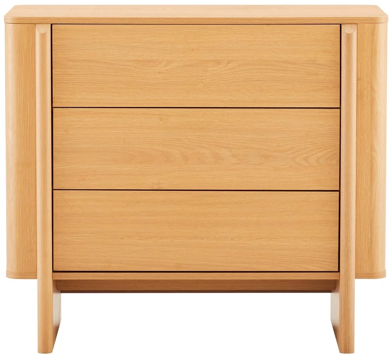 TV staliukas Home4You Bufetas „MORBEN“ 90x42xH80 cm, melaminas su ąžuolo dekoru