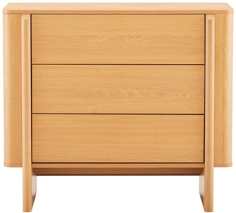 TV staliukas Home4You Indauja MORBEN 90x42x80 cm, melaminas su ąžuolo dekoru