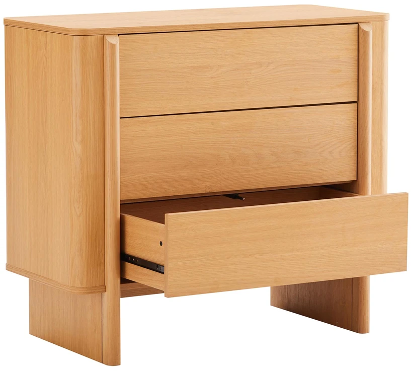 TV staliukas Home4You Indauja MORBEN 90x42x80 cm, melaminas su ąžuolo dekoru