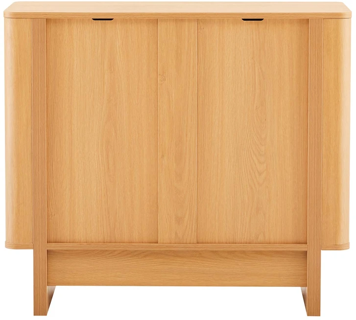 TV staliukas Home4You Indauja MORBEN 90x42x80 cm, melaminas su ąžuolo dekoru