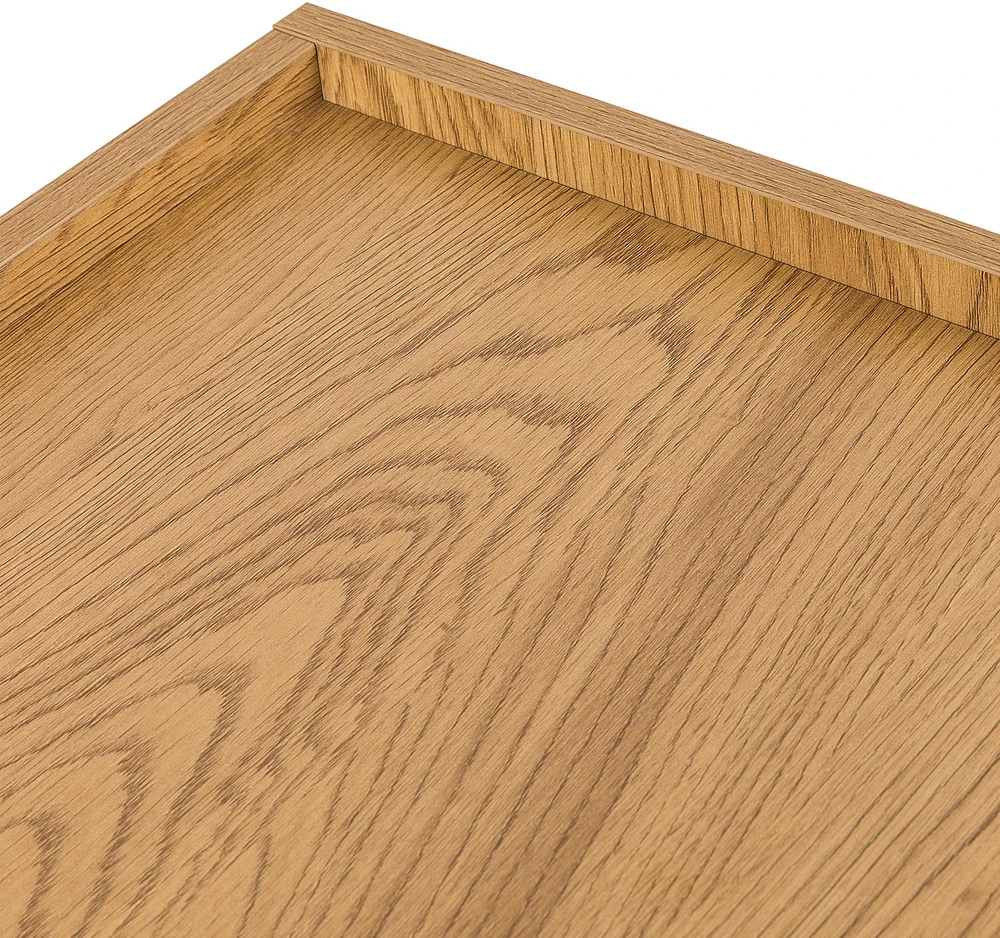 Home4You Side board SACHA 75x40xH89cm, melamine with oak decor