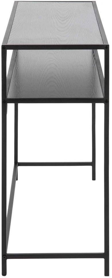 Fotelis Home4You Actona Konsole Seaford Slim juoda