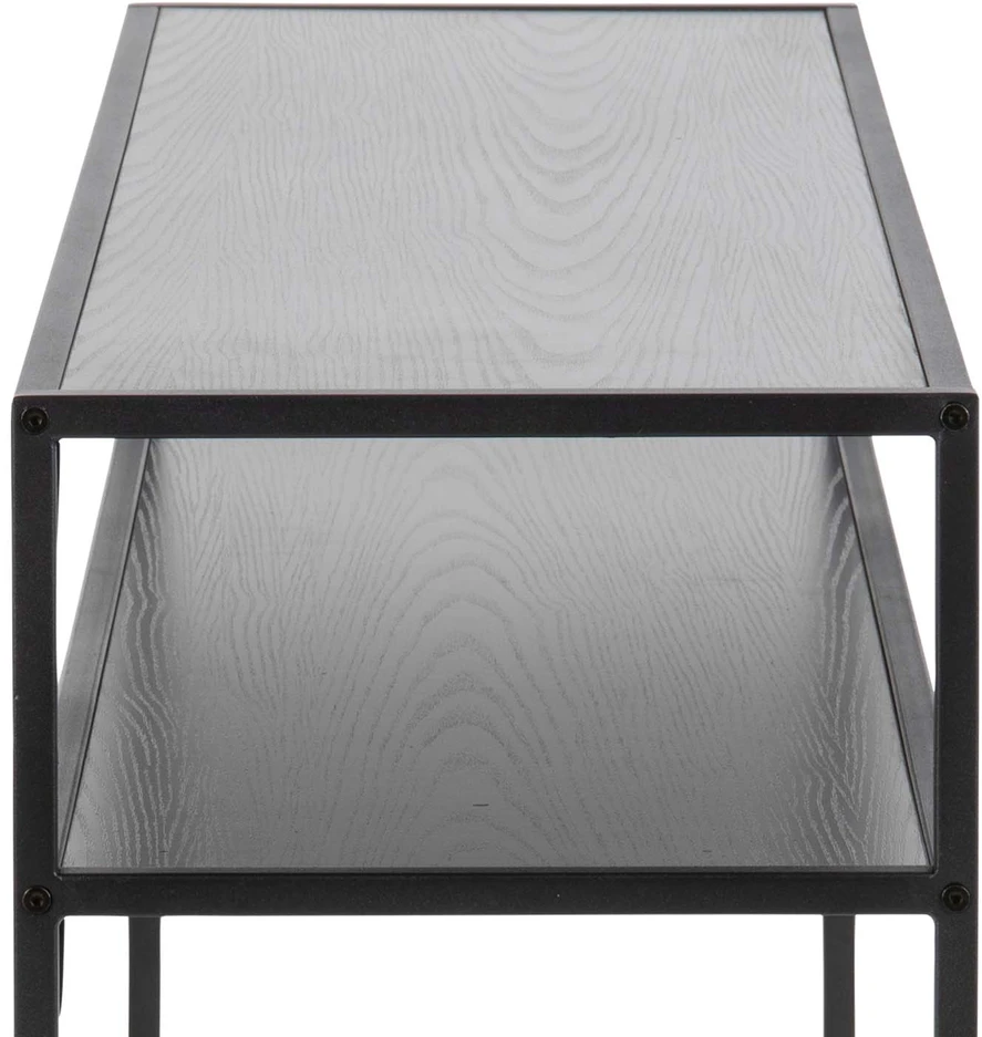 Fotelis Home4You Actona Konsole Seaford Slim juoda