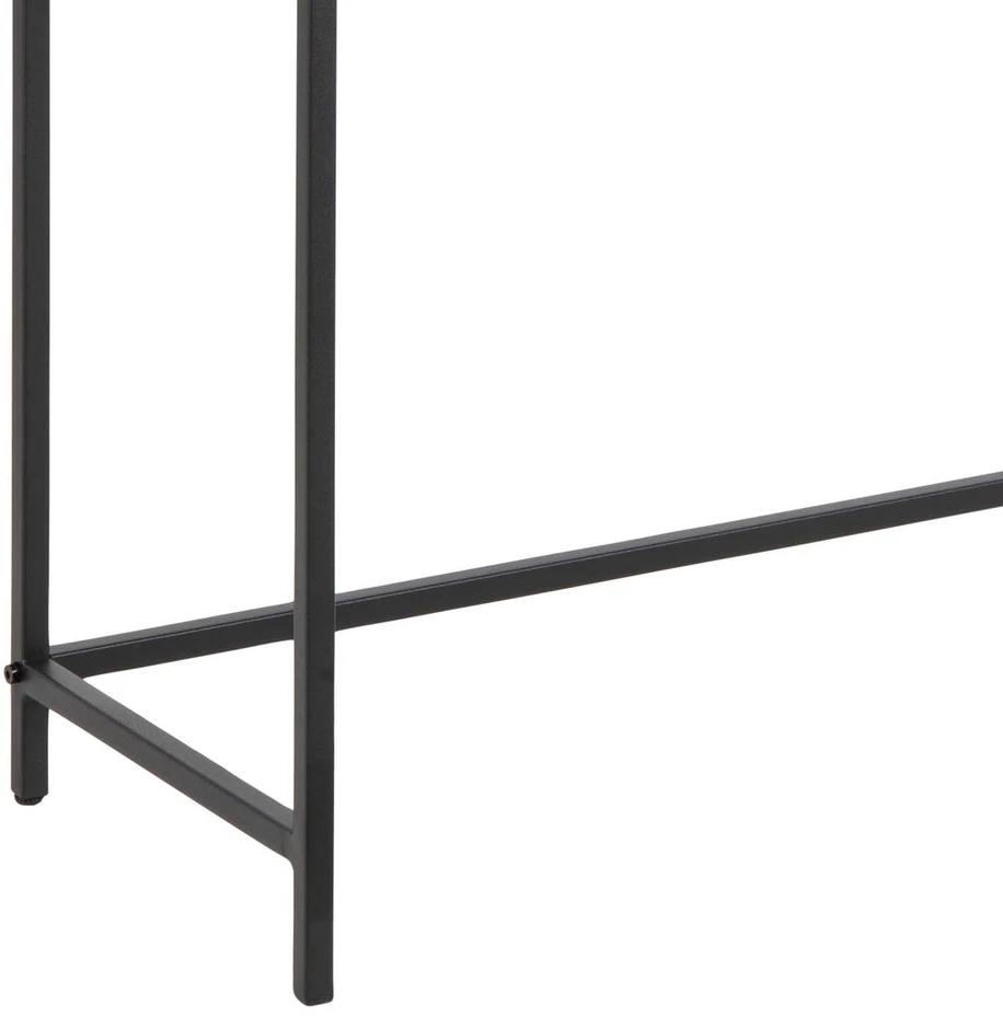 Fotelis Home4You Actona Konsole Seaford Slim juoda