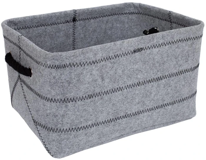 Home4You Pintinė MAX FELT-3, 36x26x20 cm, šviesiai pilkas veltinis