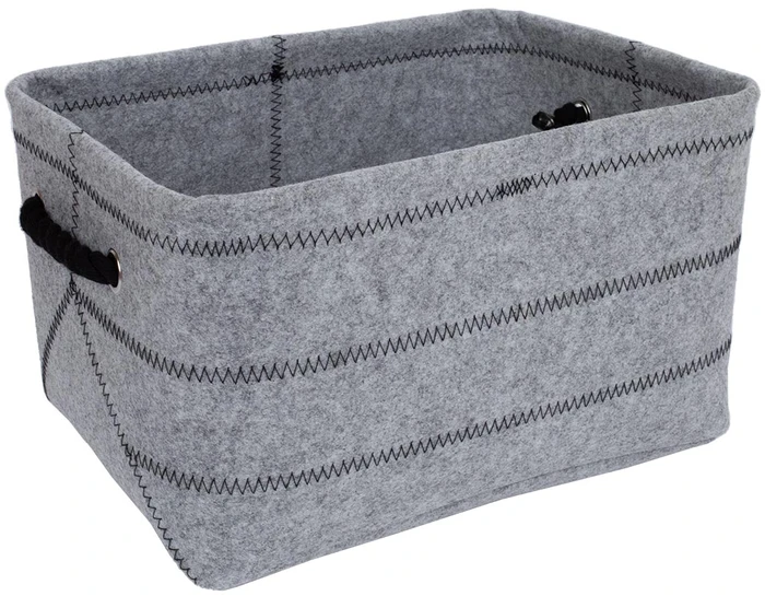 Home4You Pintinė MAX FELT-3, 36x26x20 cm, šviesiai pilkas veltinis