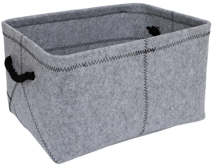 Home4You Pintinė MAX FELT-2, 40x29x22cm, šviesiai pilkas veltinis