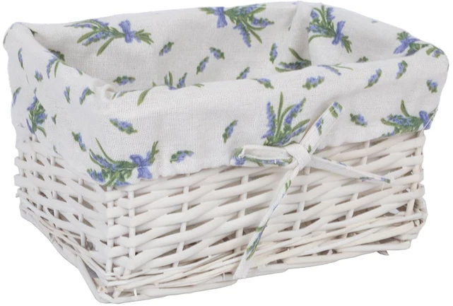 Home4You Pintinė MAX-5 24x18xH12 cm, pinta, spalva: balta, su audiniu