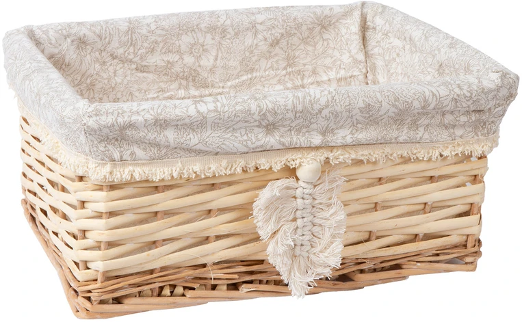 Home4You Krepšelis WILLI TASSEL 34x25xH15cm