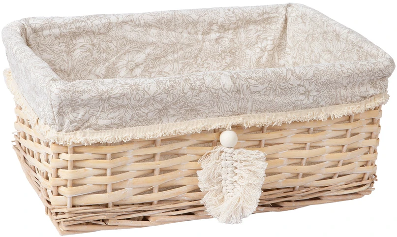 Home4You Krepšelis WILLI TASSEL 38x25xH16cm