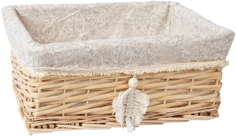 Home4You Krepšelis WILLI TASSEL 40x31xH17cm