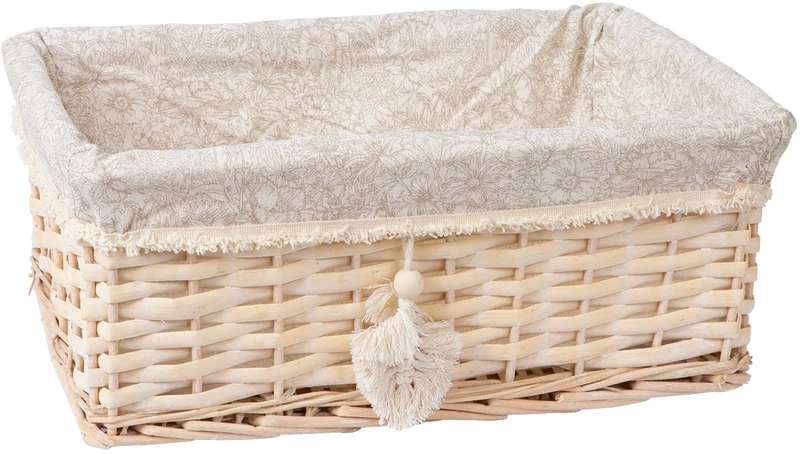 Home4You Krepšelis WILLI TASSEL 43x30xH18cm