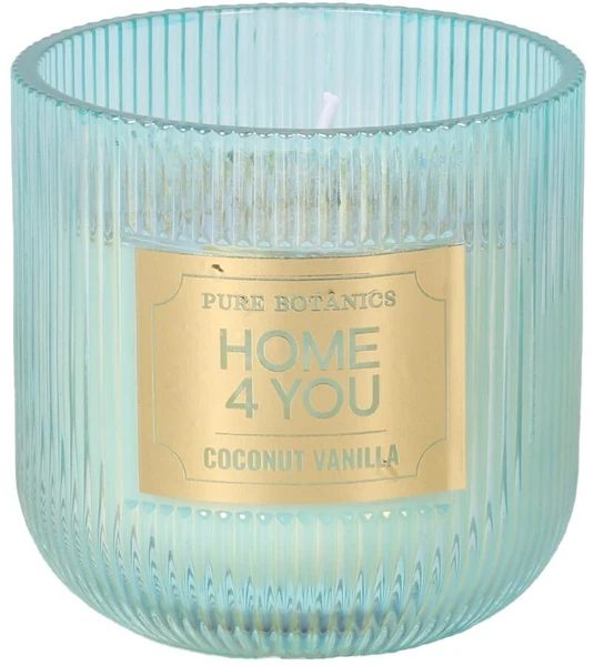 Home4You Žvakė „PURE BOTANICS“, D10 x H10 cm, kokoso ir vanilės aromatas