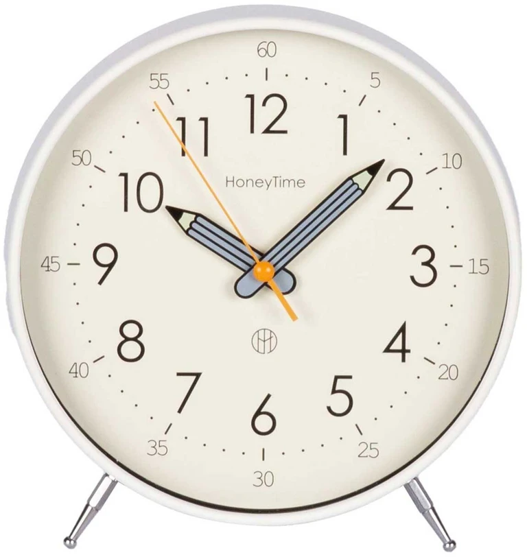 Home4You Laikrodis TIMELINE, aukštis 20 cm, baltas