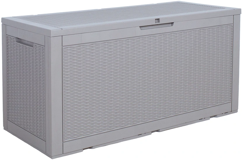 Home4You Storage box SAYA 122x54,5x63cm/380L, pilkas plastikas
