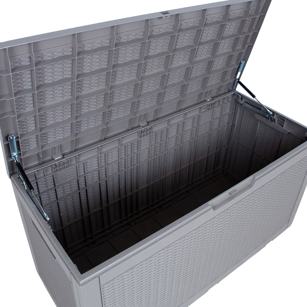 Home4You Storage box SAYA 122x54,5x63cm/380L, pilkas plastikas