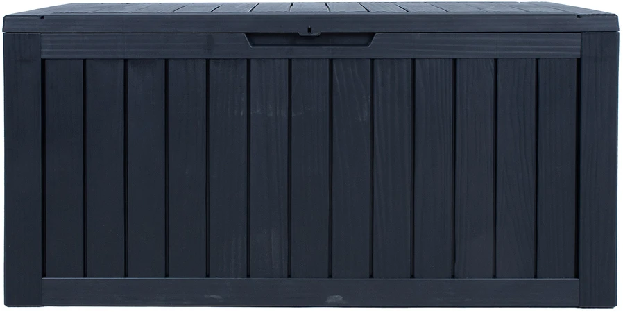 Home4You Sandėliavimo dėžė BOMM 117,5×47,5xH59cm/300L, juodas plastikas