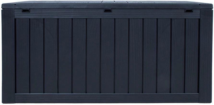 Home4You Sandėliavimo dėžė BOMM 117,5×47,5xH59cm/300L, juodas plastikas