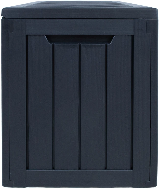 Home4You Sandėliavimo dėžė BOMM 117,5×47,5xH59cm/300L, juodas plastikas