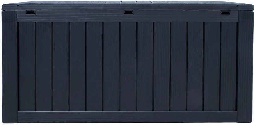 Home4You Sandėliavimo dėžė BOMM 117,5×47,5xH59cm/300L, juodas plastikas