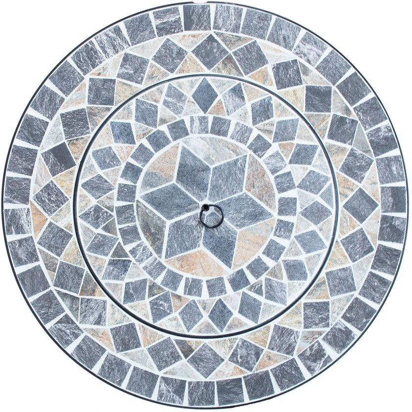 Home4You Laužavietė MOSAIC 60x60xH43cm Pilka mozaika