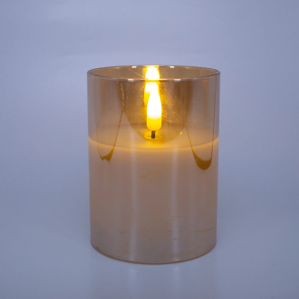 Home4You LED žvakė WINGS GOLDIE H10cm su taimeriu