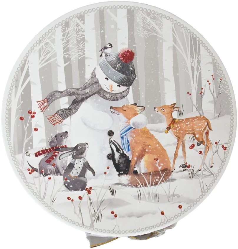 Home4You Lėkštės MIA SNOW D19cm 2vnt dovanų dėžutėje
