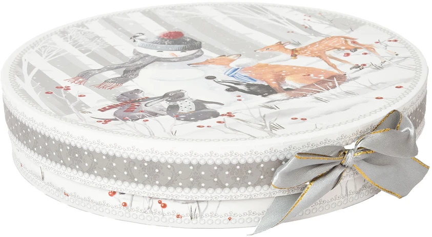 Home4You Lėkštės MIA SNOW D19cm 2vnt dovanų dėžutėje