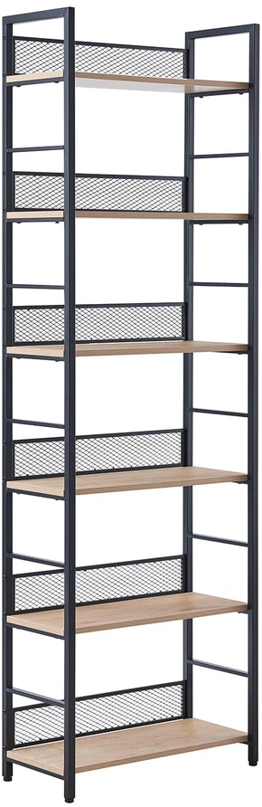 Home4You Lentynėlė HECTOR 60x28xH187cm, uosio/juoda
